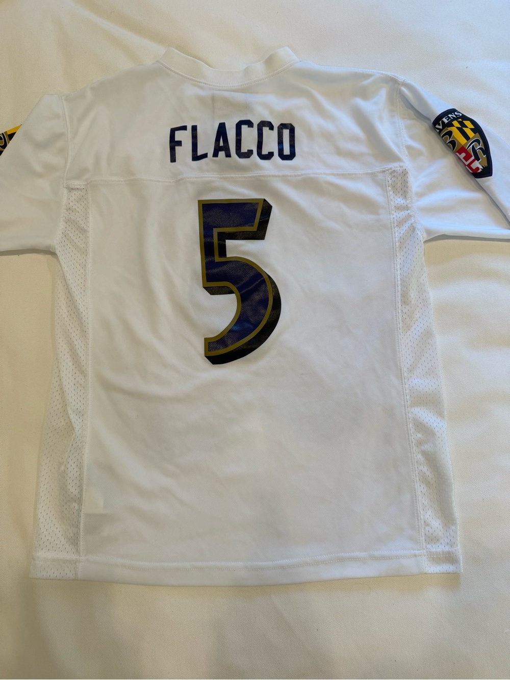 Joe Flacco #5 Baltimore Ravens Jersey, NFL Team Apparel, Youth L